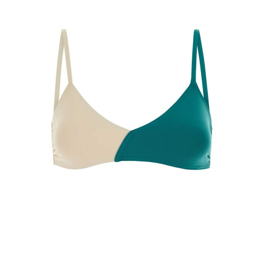 Eres Women Two-Tone Stretch Nylon Dualite Bikini Top